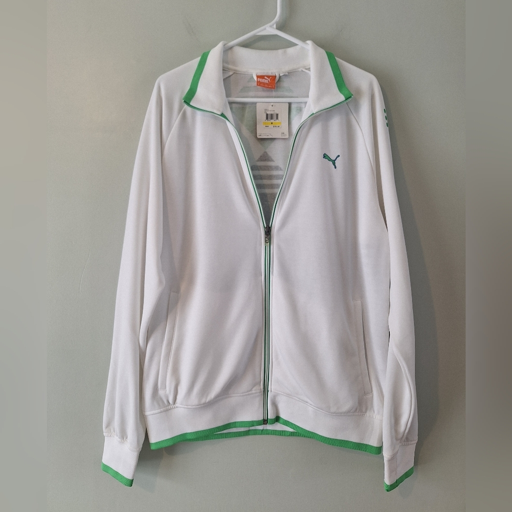 Retro 90s Style PUMA Track Jacket - M